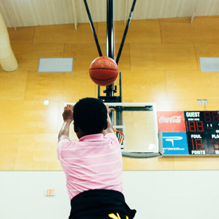 BGCMA youth playing basketball