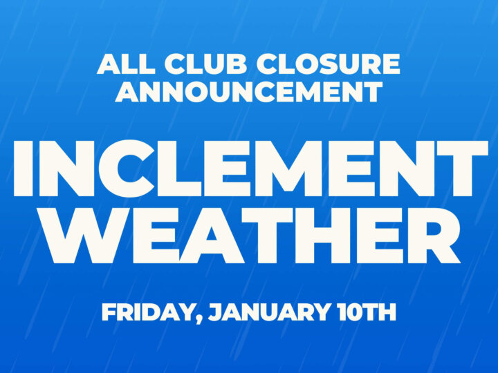 INCLEMENT WEATHER ANNOUNCEMENT