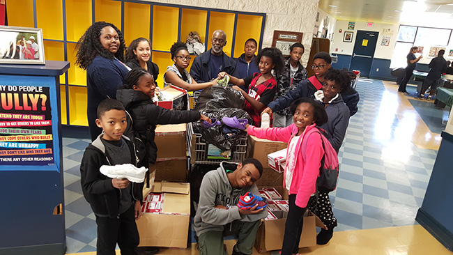 Lawrenceville Club collects shoes for kids in Africa