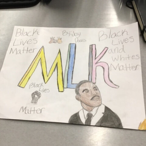 MLK Artwork by Joy D. at Flint River Club